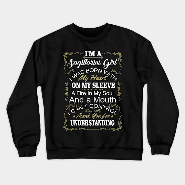 SAGITTARIUS GIRL Crewneck Sweatshirt by BTTEES